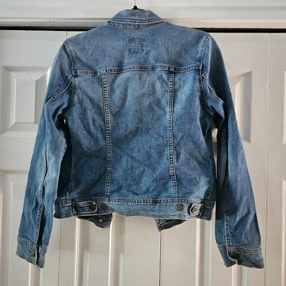 Old Navy Women's Blue Classic Long Sleeves Jean Jacket Size Medium - Picture 10 of 14